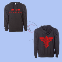 Load image into Gallery viewer, Victory IWR 1.5 Hoodie w/ Red Font